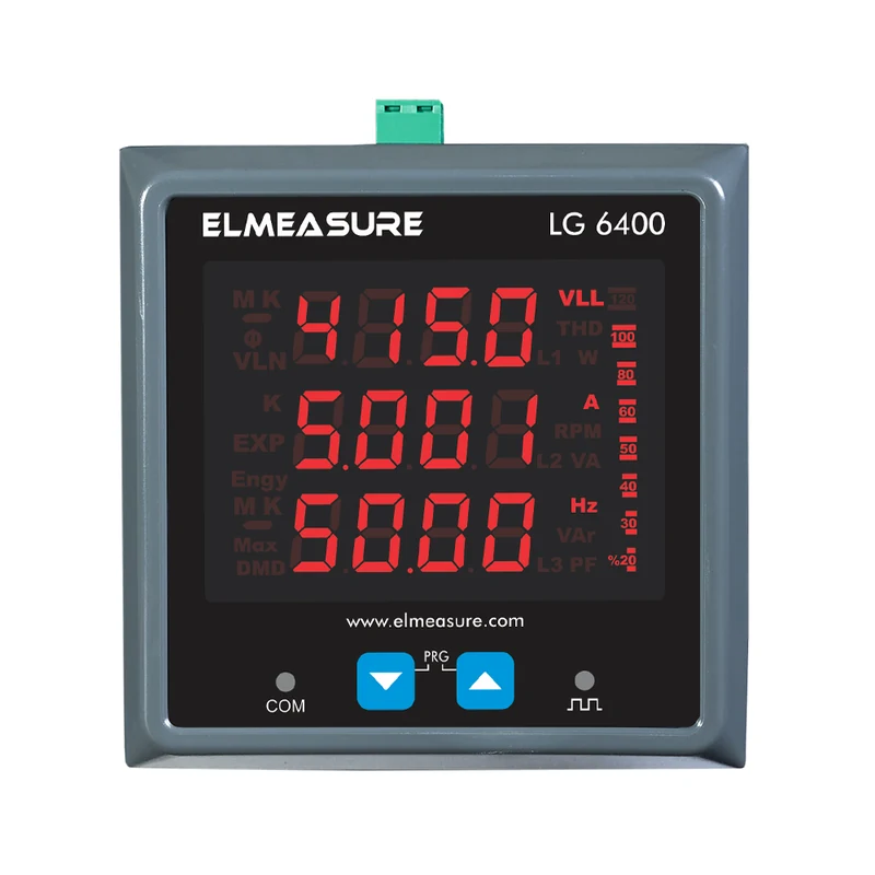Elmeasure Multifunction meters — LG 6400 series (IP51)